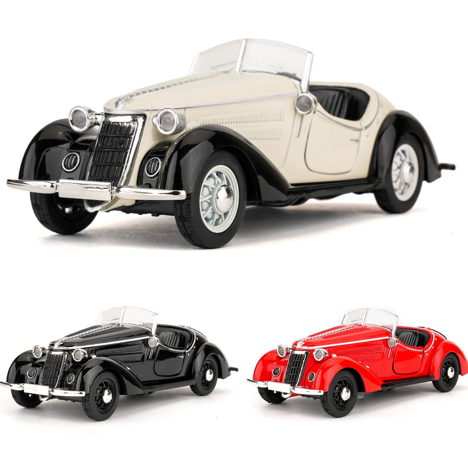 1/43 Audi公式 チェコ ZZ Model製　WAMDERER W25 BDTCTK Audi Wanderer W25k Roadster Model Car, Zinc Alloy Pull Back
